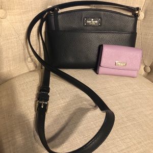 Kate spade crossbody and small change purse/wallet